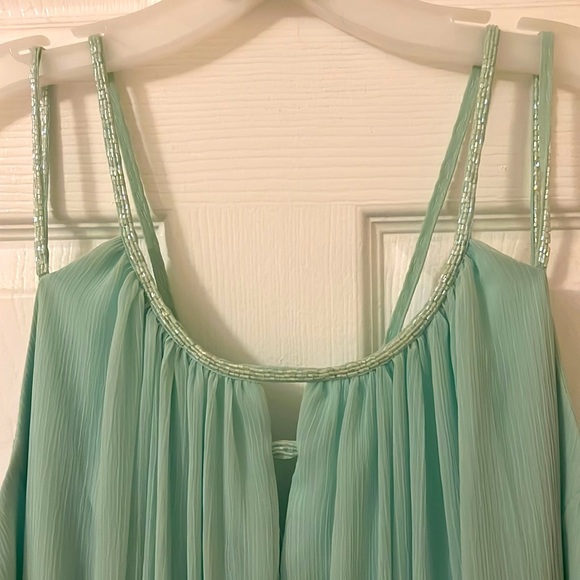 David’s bridal seafoam color dress, Size 22 runs small - Picture 2 of 5